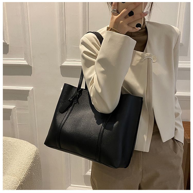 Grands sacs pour femmes automne et hiver 2021, nouveau style coréen, tendance, simple, grande capacité, en cuir souple, sac à bandoulière décontracté et polyvalent_voghion.com