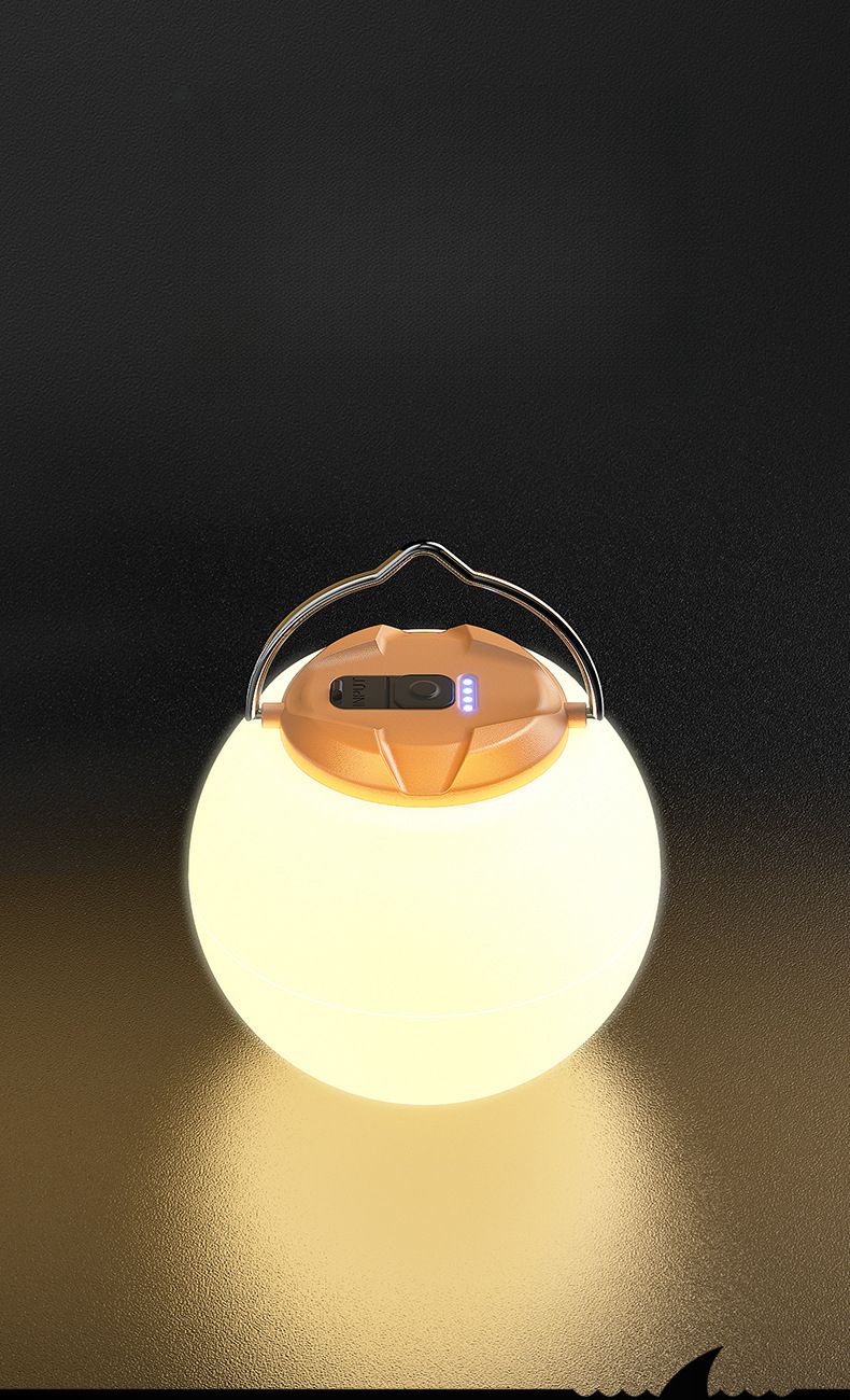 Smiling Shark Outdoor-Atmosphäre – Wiederaufladbare Zeltlaterne mit langer Akkulaufzeit für Notfälle beim Camping und Stromausfälle_voghion.com