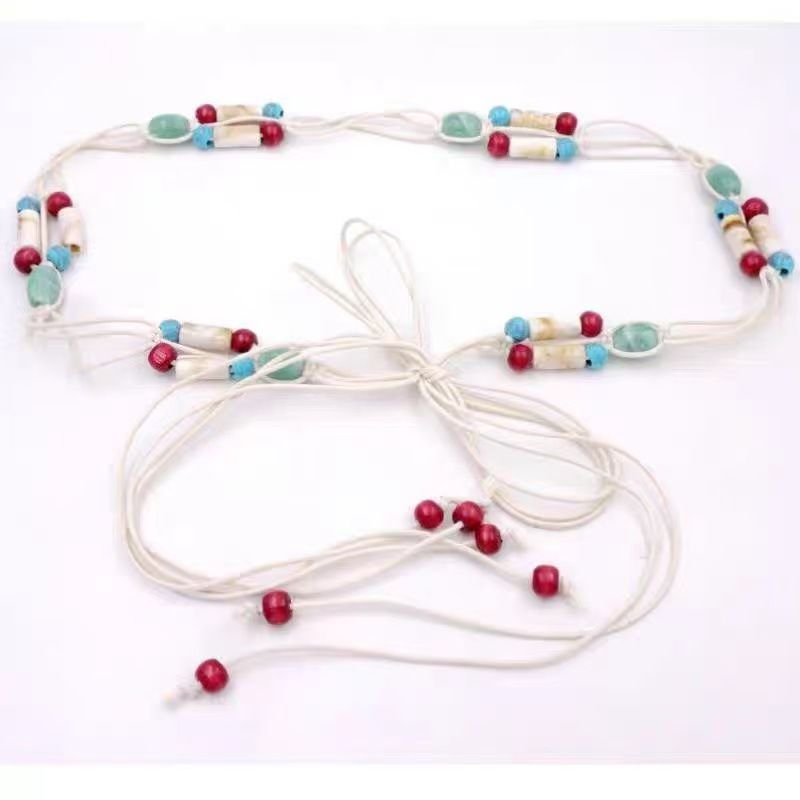 Ethnischer handgewebter Taillengürtel aus Seil – Vielseitige Kette im Retro-Stil für Kleider und Freizeitkleidung_voghion.com