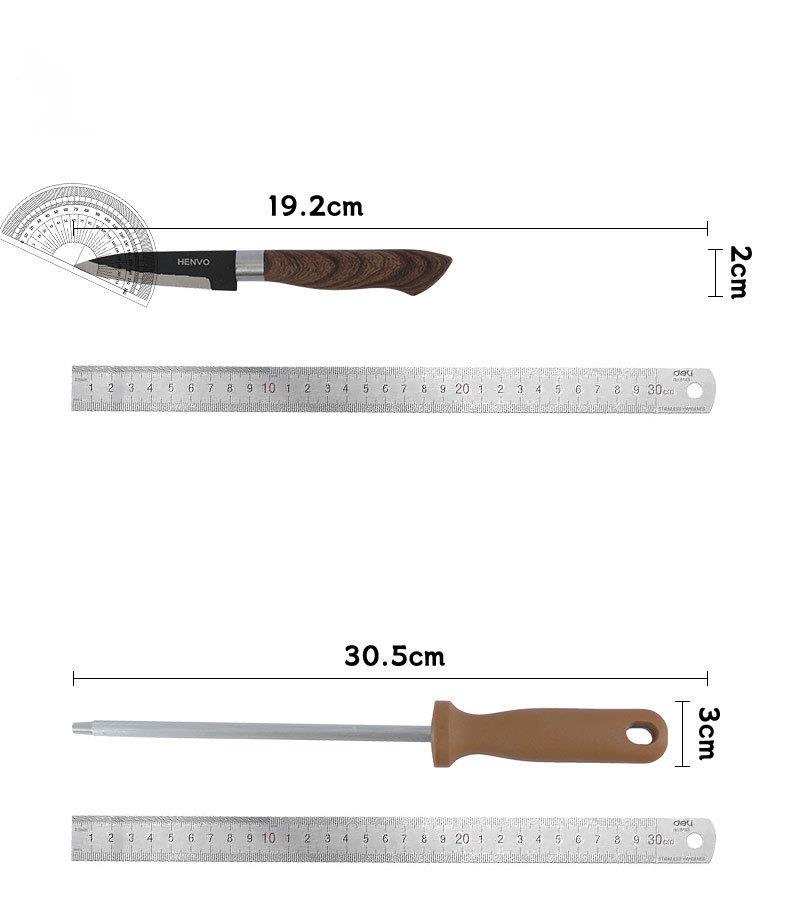 Set regalo da cucina in acciaio inossidabile con combinazione Bear Claw da otto pezzi di Hammered Chef_voghion.com