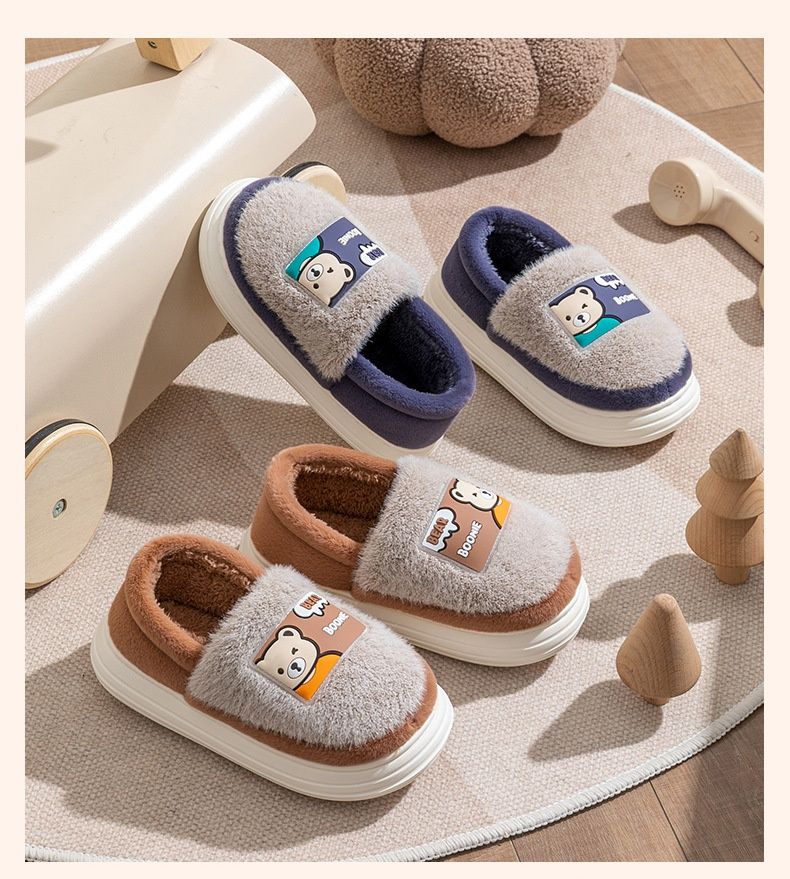 Pantofole da sacco, scarpe invernali da uomo e da donna in cotone, uso domestico al chiuso, calde da uomo, per bambini di taglia media e grande_voghion.com