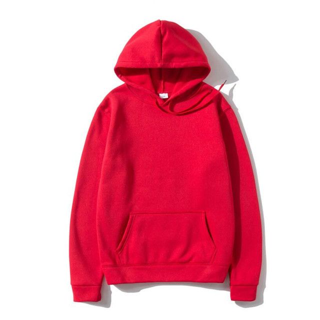 Abbigliamento da uomo Felpa con cappuccio in felpa con cappuccio tinta unita pesante di grandi dimensioni _voghion.com