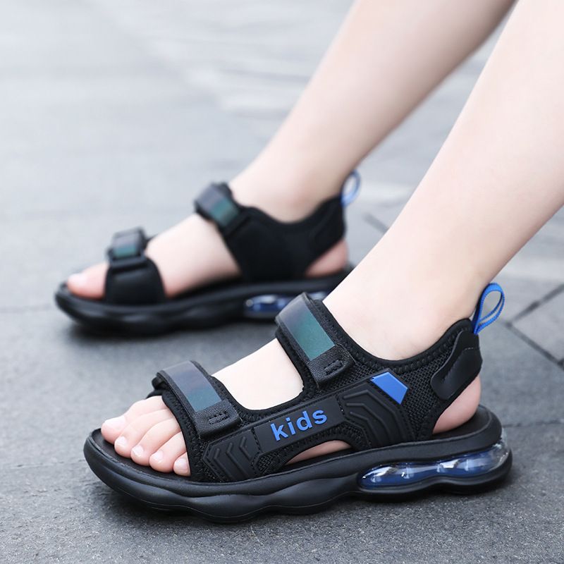 Sandali per ragazzi di qualità imbattibile, estate 2025, nuovi sandali di medie dimensioni per bambini, punta aperta, fondo morbido, leggeri, con velcro e cuscino d'aria, casual, da spiaggia_voghion.com