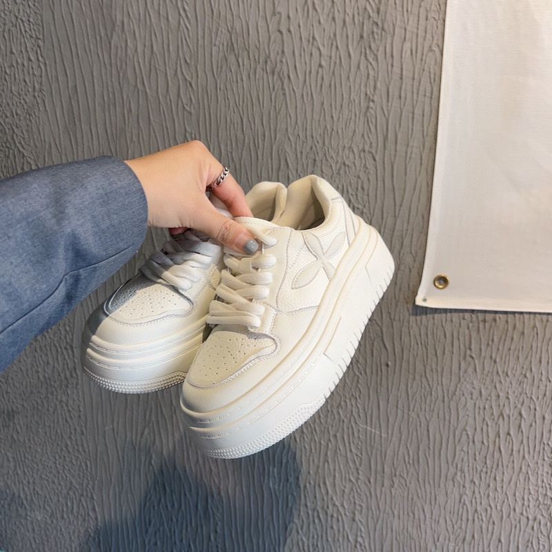 Dicken sohlen weiß für frauen im frühjahr neue stil kleine und kurze spitze up Koreanische version casual student_voghion.com