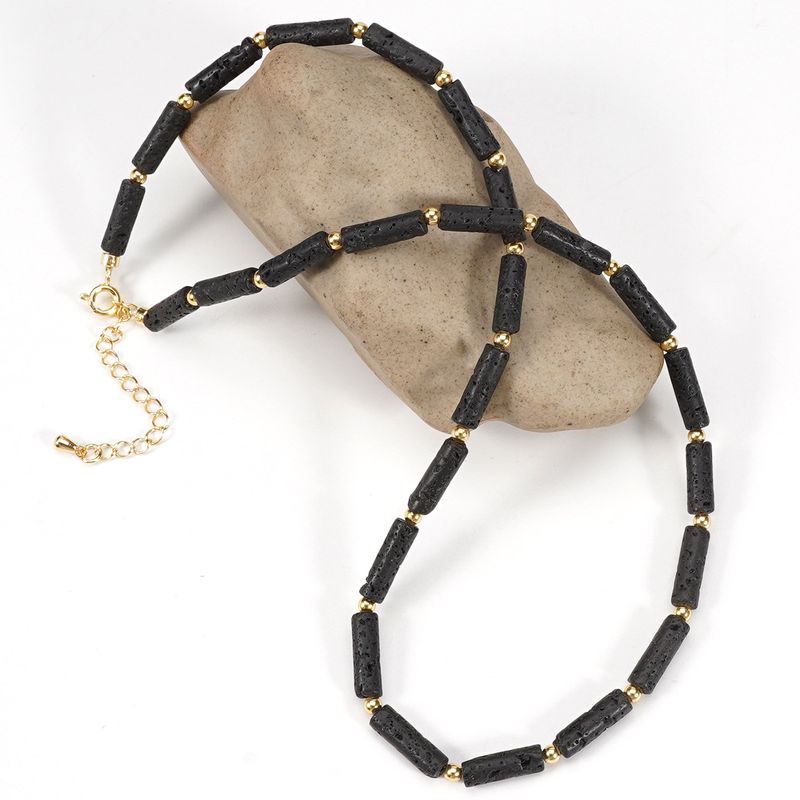 Cross Turquoise Natural Stone Necklace Clavicle Necklace Female Stacking High End Cool Style Kendall Same Necklace_voghion.com