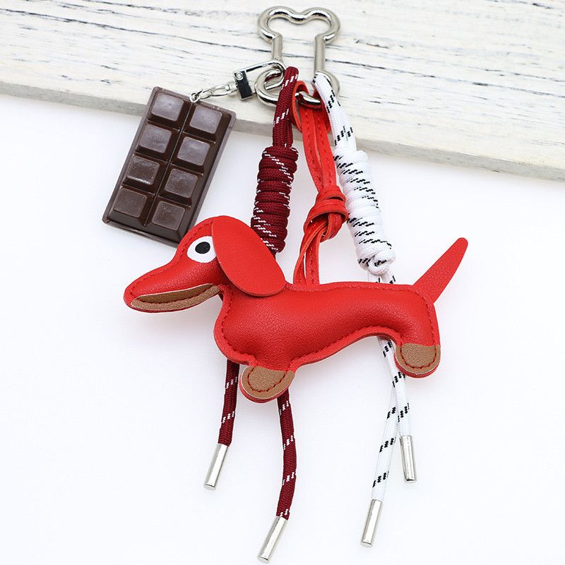 Bag Charm New Cartoon Personality Keychain Bag Pendant Series Dachshund Animal Shape Bag Pendant Decoration Wholesale_voghion.com