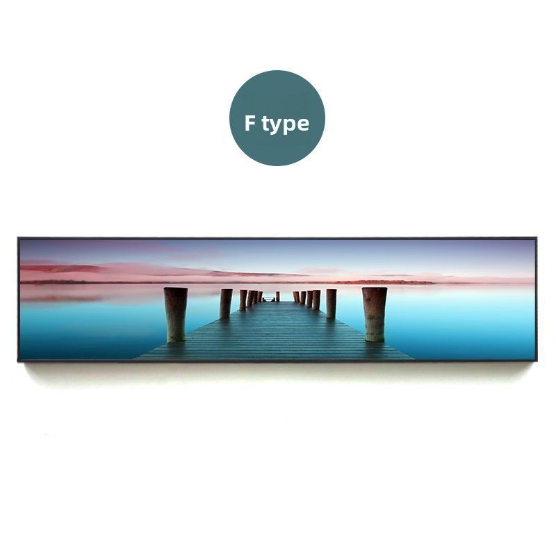 Hotel Naturalny krajobraz Nadmorski Nostalgiczny molo Nocny Nordycki Dekoracyjny Sypialnia Salon Wiszący obraz_voghion.com