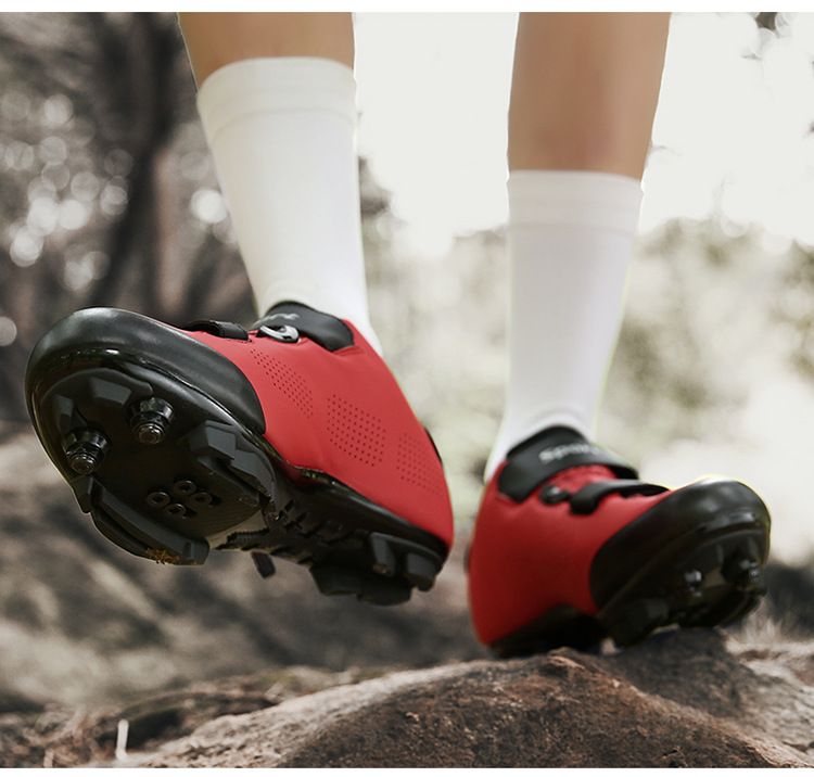 Új R zárható kerékpáros cipők, zárható cipők, kerékpáros cipők, férfi kerékpáros cipők, nem zárható hegyi kerékpáros cipők, egyrészes szállítás_voghion.com