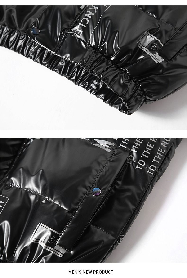 Herren-Winterdaunenjacke mit Kapuze, leicht und warm, wasserabweisende Außenschicht, weiße Entendaunen mit hoher Füllkraft, schmale Passform für Outdoor- und Freizeitkleidung_voghion.com