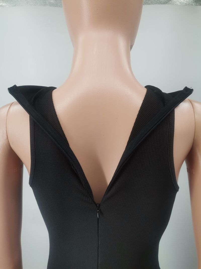 Women's vest dress + small coat slimming inside with outside wear style_voghion.com