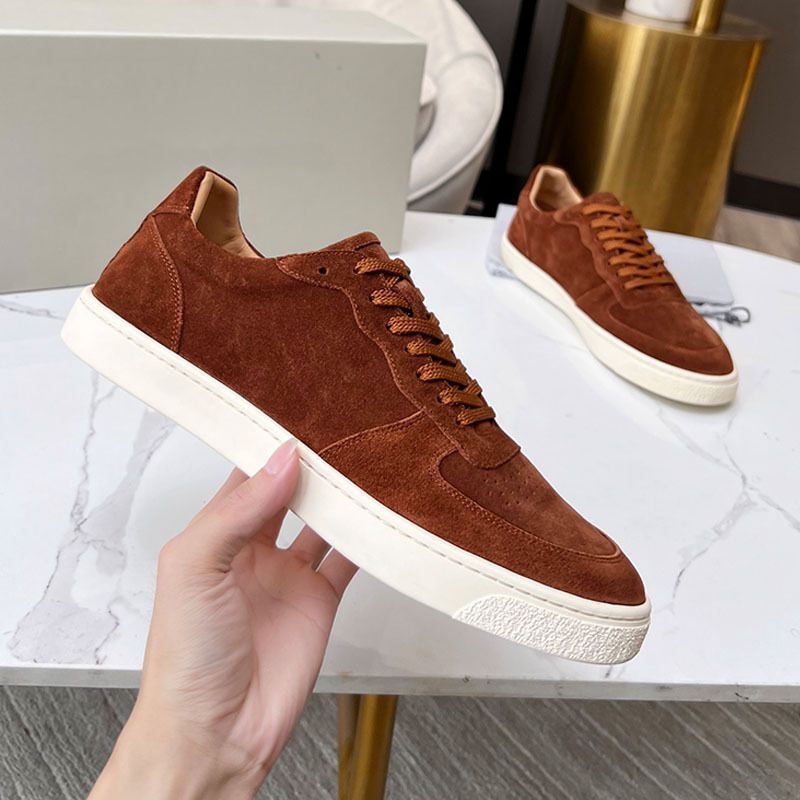 Scarpe casual in pelle traspiranti estive bianche con punta rotonda basse da uomo BC 2023_voghion.com