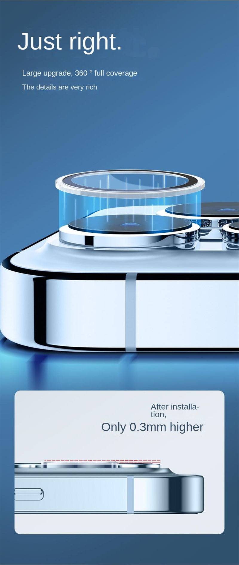 Schutzglas für iPhone 11 12 13 Pro Max Kameraobjektivschutz auf iPhone 12Pro 13Pro 14 Pro Max Kamerafolie_voghion.com