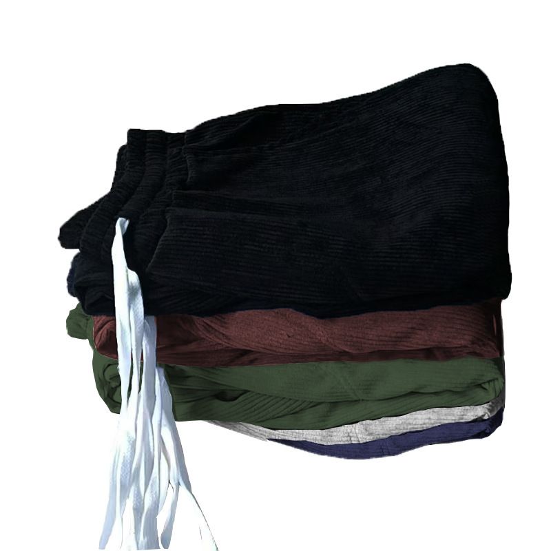 Men's Corduroy Relaxed Fit Straight Leg Pants - Comfortable Casual Trousers For Autumn Winter (Navy, Black, Gray, Army Green, Brick Red)_voghion.com