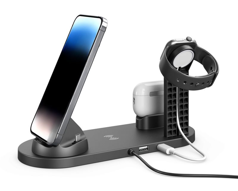 Model 3-in-1 Compatible With Watch Earbuds Wireless Charger Stand_voghion.com