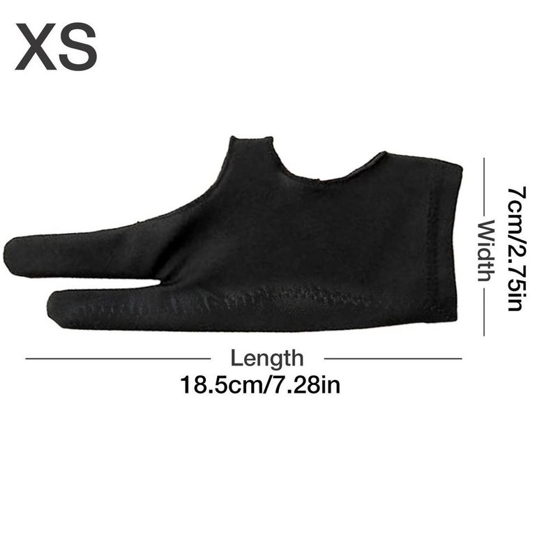 Artist's Drawing Glove With Two Fingers Digital Art Graphic Tablet Gloves Good For Right And Left Hand_voghion.com