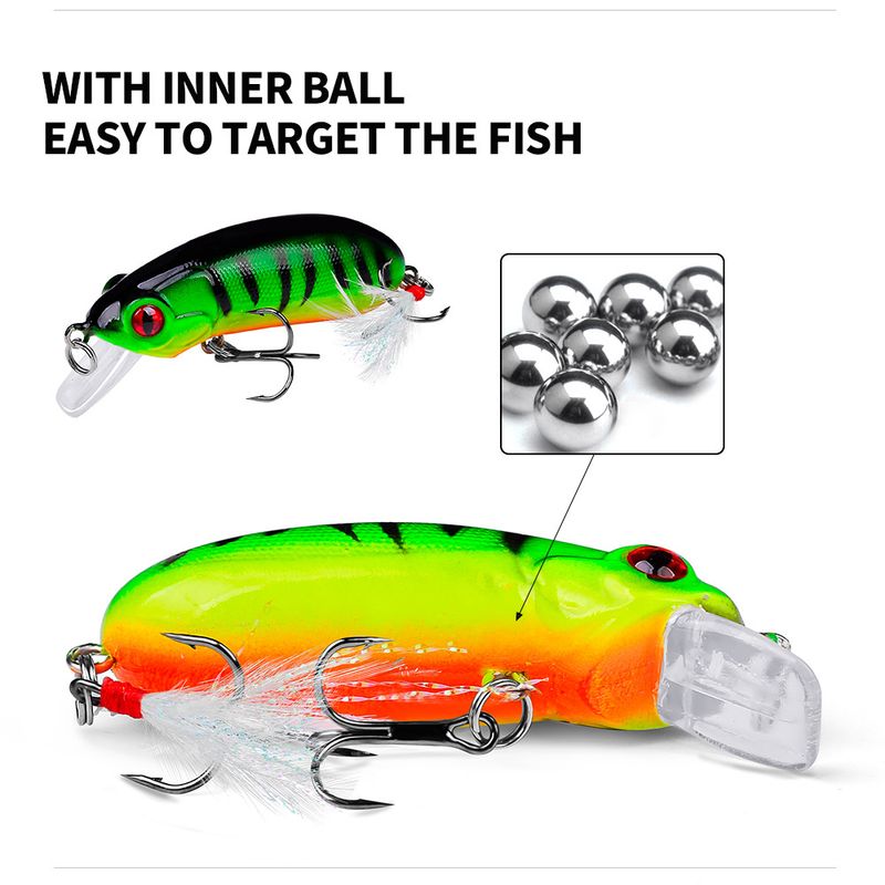 Nuova esca per pesca su roccia Mini Fat Bait da 6,2 cm, 10G, 9 colori DW1109_voghion.com