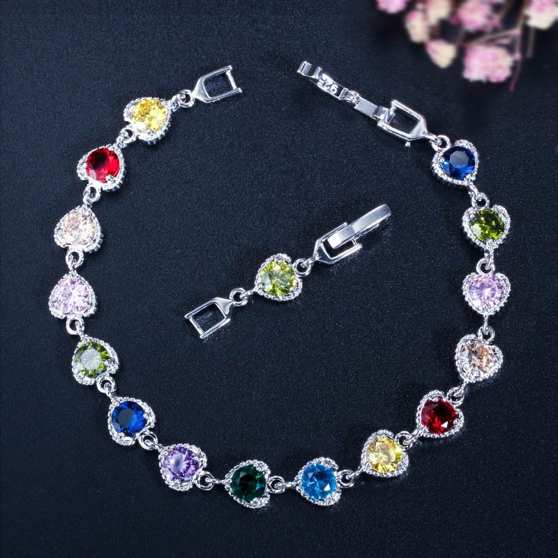 New Fashion Inlaid Zircon Bracelet Women's Simple Classic Versatile Bracelet | Love Bracelet Available In 5 Colors_voghion.com