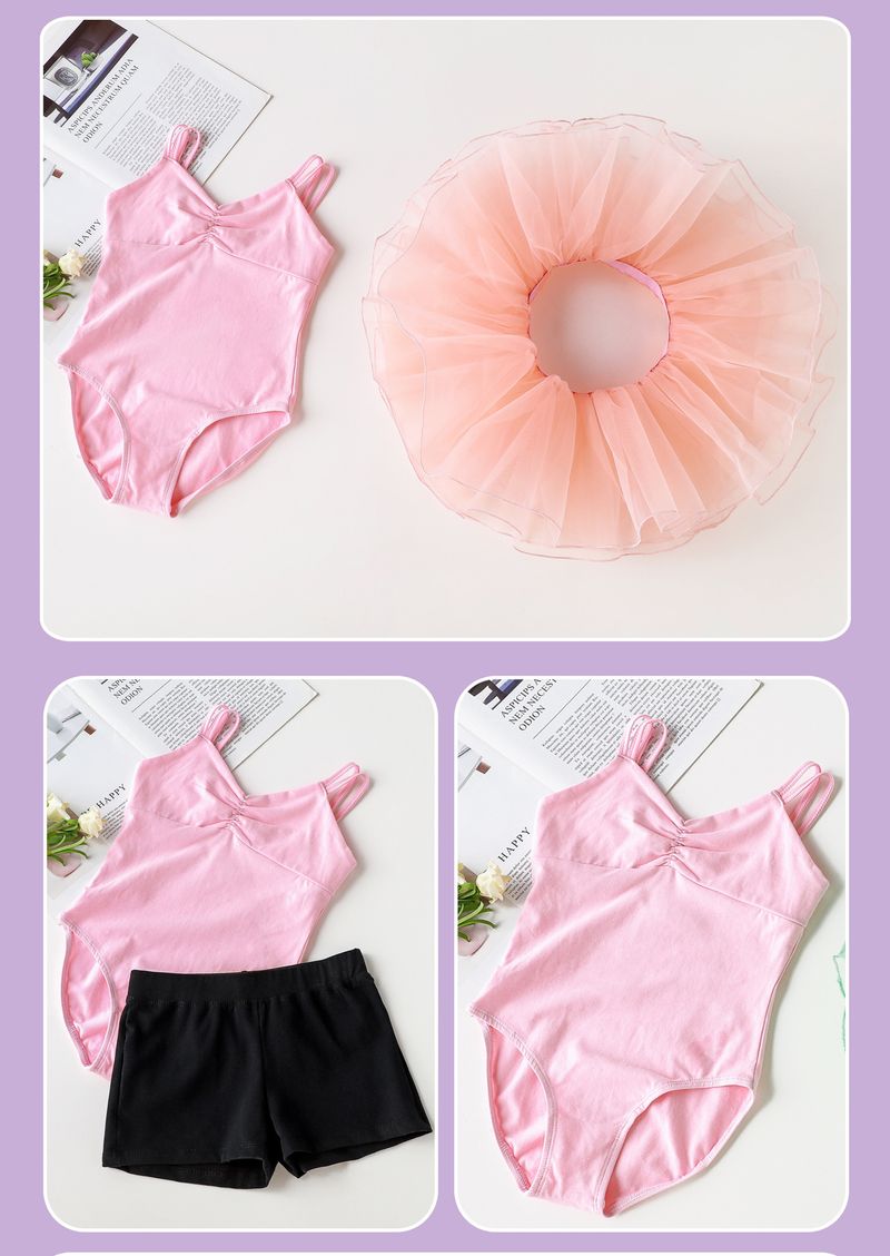 En stock, ropa de baile, ropa de práctica con eslinga, mono nuevo de verano, ropa de clasificación de baile para niños_voghion.com