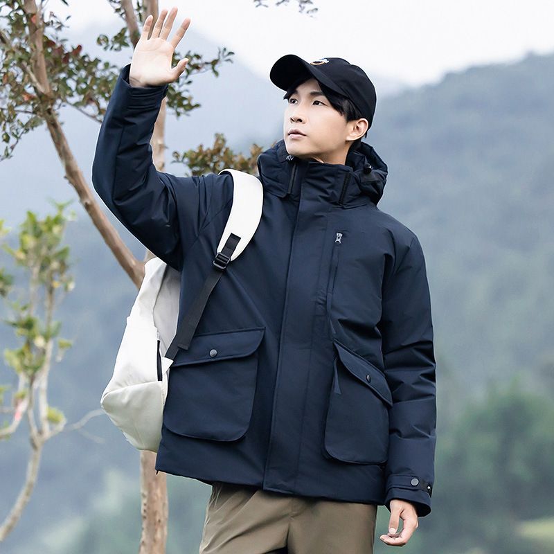 2024 New Autumn Winter High-end Quality Men's Simple Fashion Workwear Cotton Jacket For Outdoor Travel Warmth_voghion.com