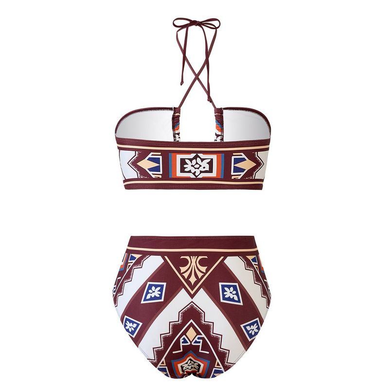 Nouveau maillot de bain deux pièces pour femmes, sexy, taille haute_voghion.com