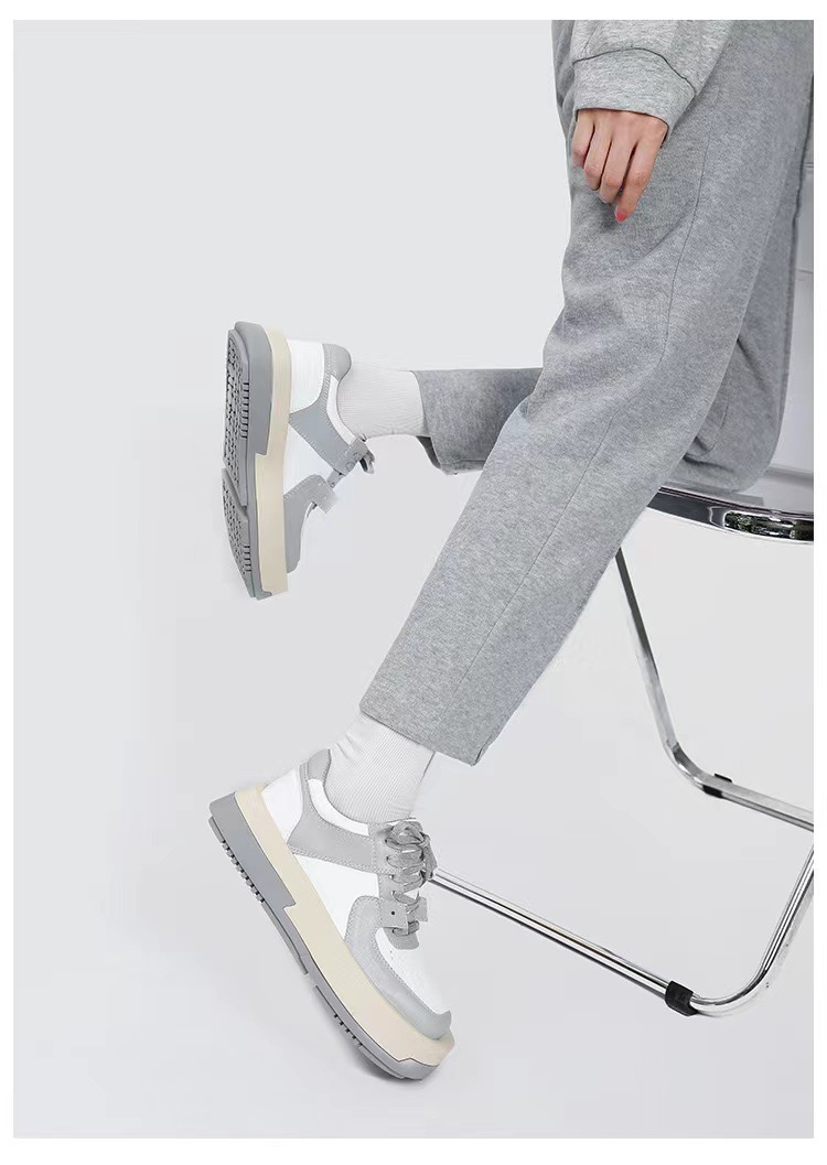 CHABLESKELTH retro thick-soled round head square head mandarin duck shoes women's versatile ins trendy sneakers 2024 new style 4_voghion.com