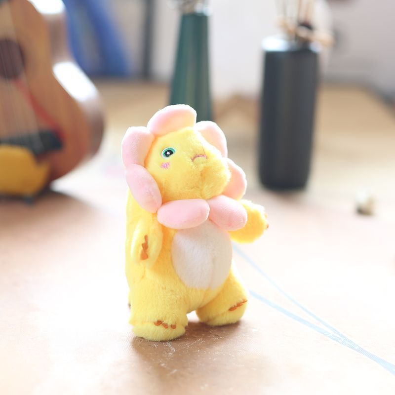 Adorable Mini Dinosaur Plush Keychain Soft Stuffed Toy Cute Pendant Cartoon Accessory_voghion.com