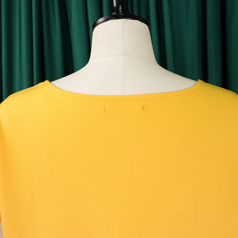 Dammekleeder Plus-Size Dammekleeder 2023 nei Moud Temperament Casual Tops Groussen Schaukelrock Kostüm_voghion.com