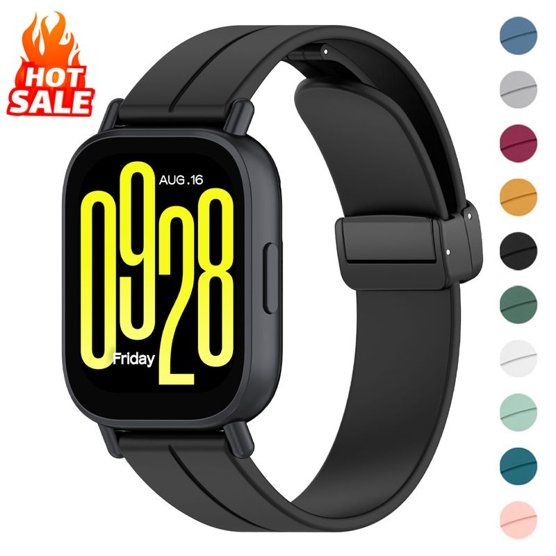 Silikonski remen za Xiaomi Redmi Watch 5 Active Redmi Watch 5 Lite Sports 20mm 22mm magnetska kopča remen Correa Accesorios_voghion.com