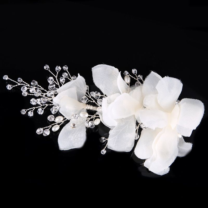 Set di gioielli da donna, alla moda, da sposa, fatto a mano, con fiori di cristallo, per abito da sposa, forcina per capelli, accessori per capelli da sposa_voghion.com