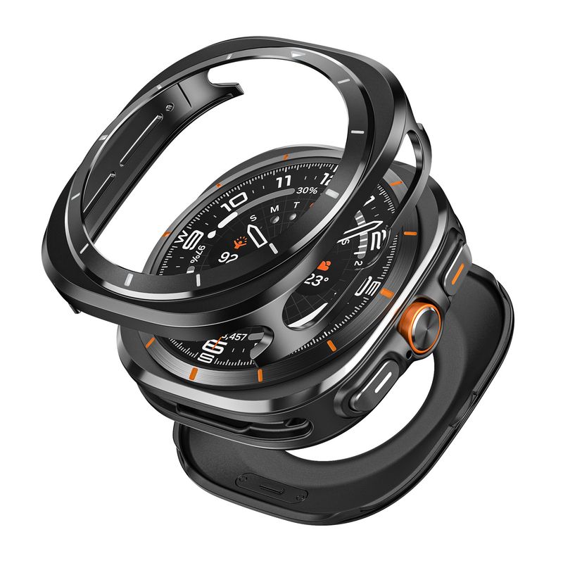 Metalinis 47 mm dėklas, tinkantis „Samsung Galaxy Watch 7 Ultra“ apsauginiam dėklui_voghion.com