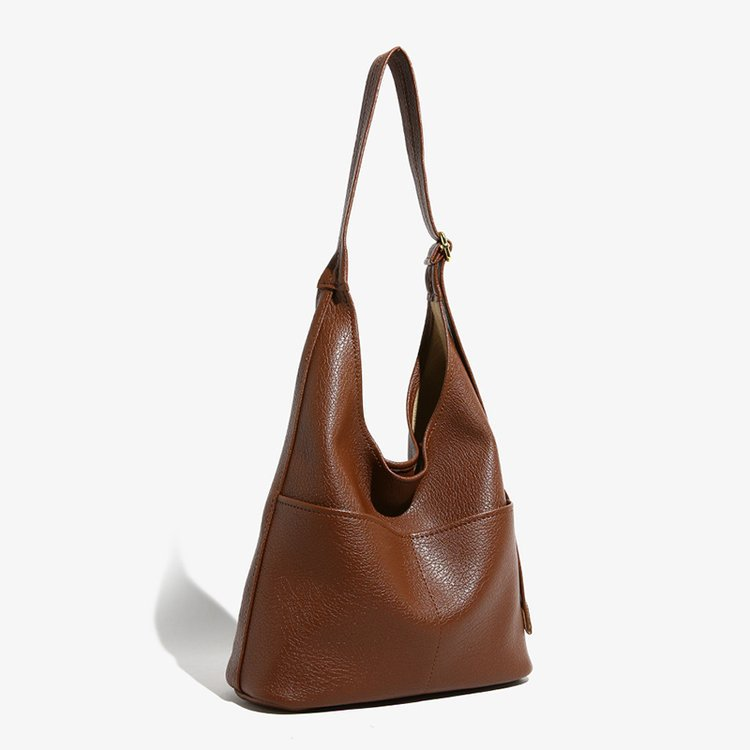 Sac sous les bras de grande capacité pour femmes 2024 hiver nouvelle mode décontractée simple et polyvalente populaire sac à bandoulière simple sac de banlieue simple_voghion.com