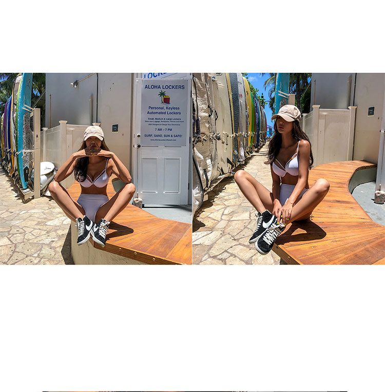 Maillot de bain deux pièces noir sexy à trois points, style thaïlandais, avec push-up et effet rehausseur de hanches_voghion.com