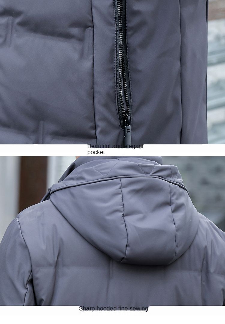 Chaqueta larga con capucha de alta calidad, holgada, de pato blanco, gruesa y cálida, para invierno, para hombre, abrigo de nieve, 2025_voghion.com