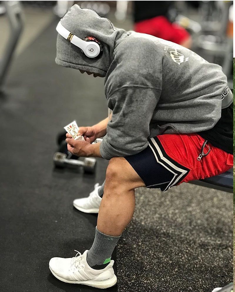 Summer Thin Mesh Sports Shorts Men's Muscle Running Basketball Training Breathable Fitness Capris_voghion.com