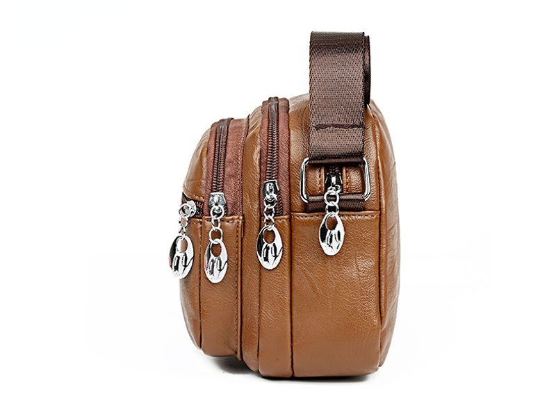 Mulheres PU Ombro Multi-camada Meia-idade Messenger Crossbody Bag Bolsas de marca Bolsa lateral fofa_voghion.com