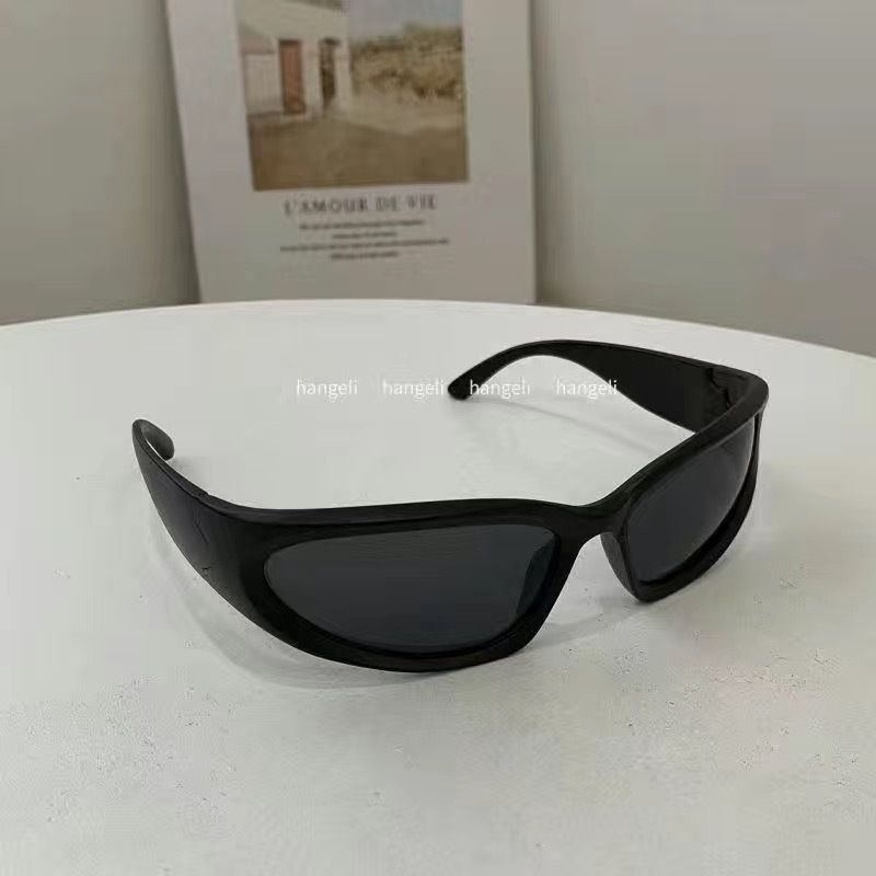 Future Technology Feel Polarized Wrap-around Sports Cycling Internet Celebrity Street Style Trendy Concave Shape_voghion.com