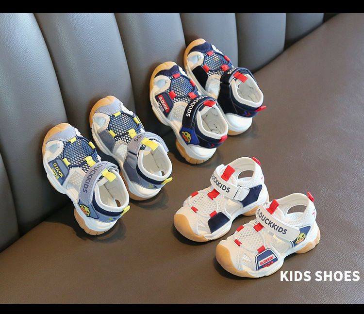 Sandali estivi Baotou Cool New Boys' antiscivolo Sport Baby Fashion Tempo libero Scarpe da spiaggia per bambini_voghion.com
