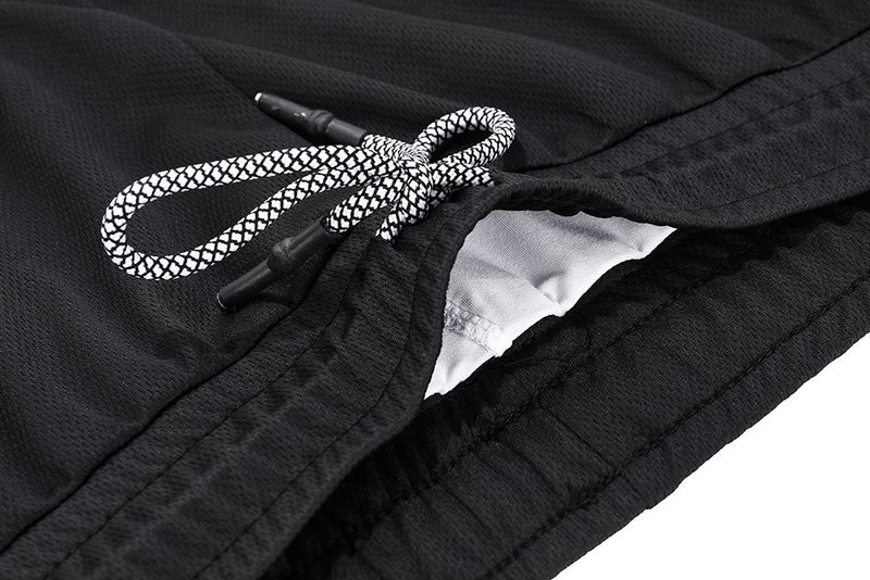 Men's Quick-Dry Training Shorts - 2-Layer Gym & Beach Hybrid With Mesh Liner (Basketball Weightlifting & Running No-Logo Design)_voghion.com