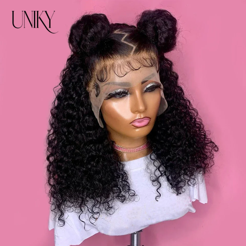 Vörös-bordó 99J Kinky Göndör Bob Cut Csipke Elülső Paróka Emberi Hajból_voghion.com