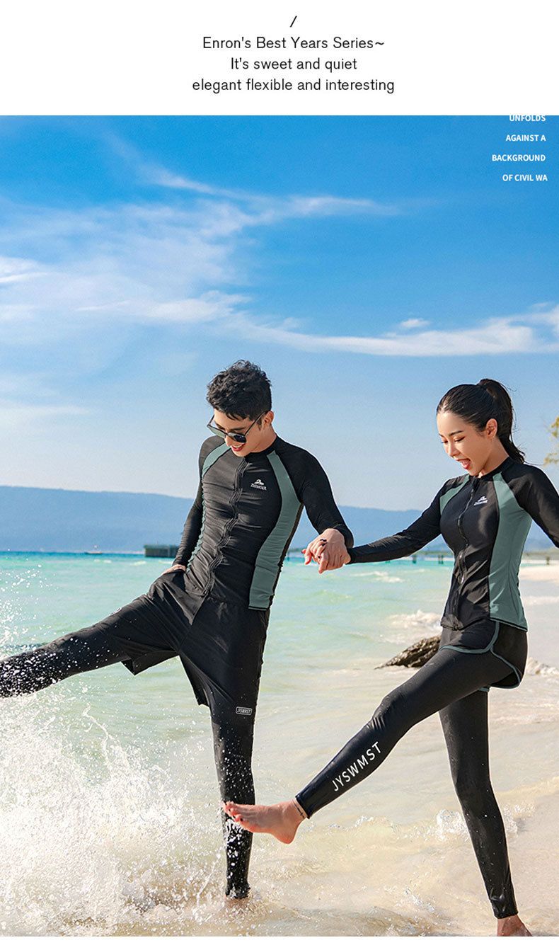 Unisex kleding Ademend Casual badpak Duikpak Surfpak Duikpak Kwallenpak Snel drogend Zonnebrandcrème Lange mouwen Broek Snorkelen_voghion.com