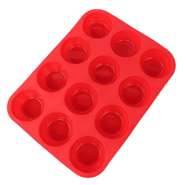 Silicone Cake Mold Set 6 piece Square Round Silicone Baking Tray Silicone Muffin Cup Baking Utensils_voghion.com