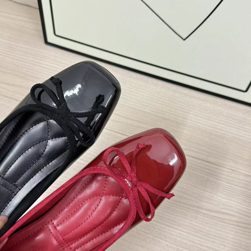 Französische kleine Erhöhung Ballett Einzelschuhe 2024 Sommer neue Mary Jane High Heel rote Lederschuhe_voghion.com