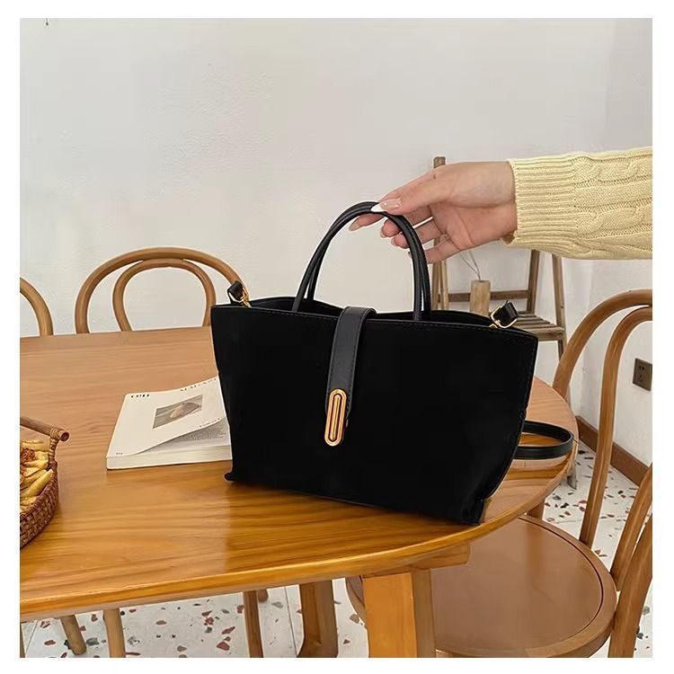 2025 Matt Retro Tote Bag - Grouss Crossbody-Täsch fir Fraen, Vintage-Stil Aarbechts- & Casual-Handtasche_voghion.com