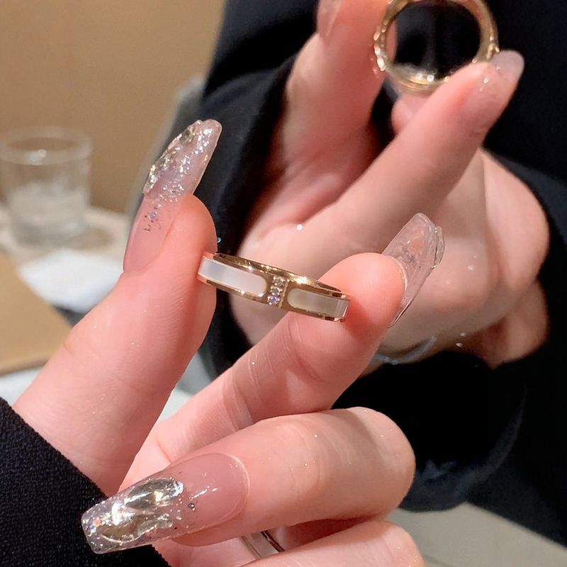 Drip Oil Mammeperl Dräi Diamanten Fir Fraen Instagram Nischdesign, Liicht Luxus Moudgefill, Titan Stol_voghion.com