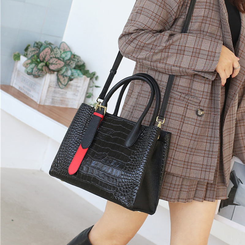 Echtes Leder All-Match-tragbare Umhängetasche mit großem Fassungsvermögen und Damen-Umhängetasche_voghion.com