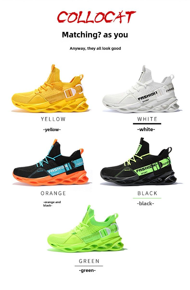 Herrenschuhe Klingenschuhe Fischschuppen-Sportschuhe Neue Herren-Laufschuhe fliegende gewebte atmungsaktive Freizeitsportschuhe_voghion.com