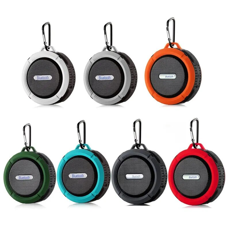 Bluetooth-compatible Speaker Big Suction Cup Bluetooth Stereo Outdoor Sports Mini TF Subwoofer Portable Waterproof_voghion.com