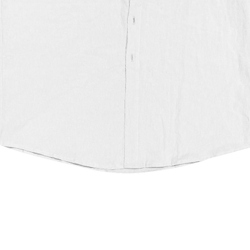 Completo camicia da uomo casual in lino con maniche lunghe, stile americano, sottile, autunno-inverno_voghion.com