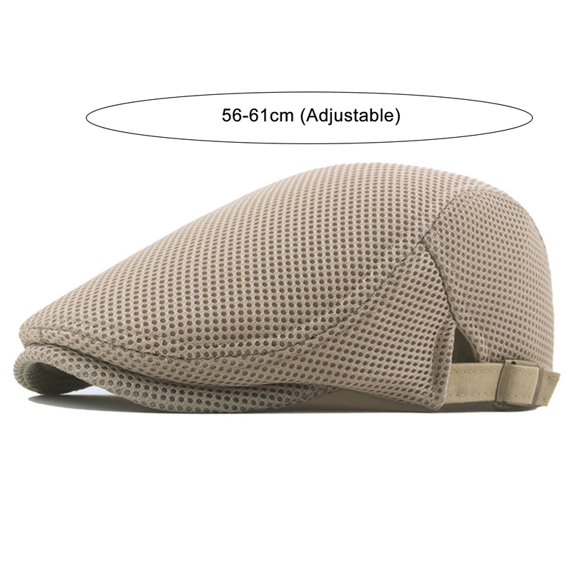 XinWq Conveniente Hombres Sombrero Regalos perfectos Poliéster Hueco Lavable Hombres Boina Gorra para diario_voghion.com