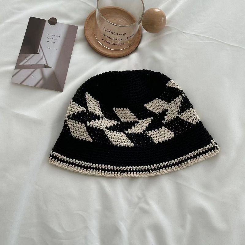 Mode Ins Haruku Stijl Contrasterende Kleur Gebreide Emmerhoeden voor Mannen Lente en Herfst Straatmode Retro Pullover Dames_voghion.com